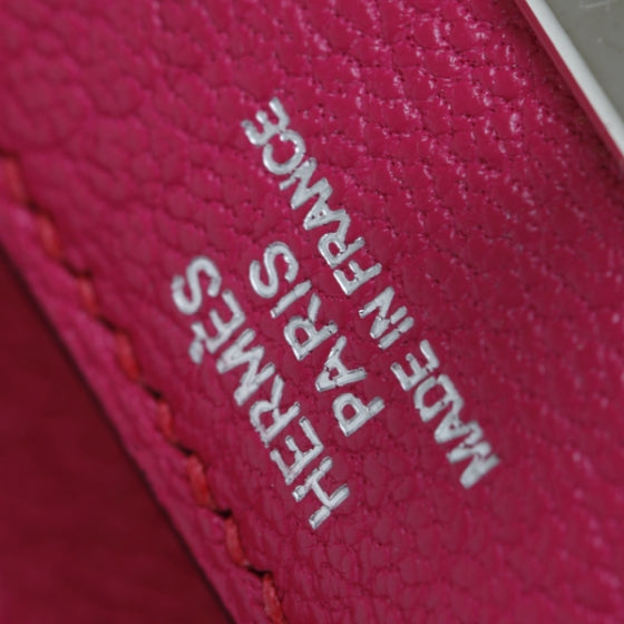 Chevre de Coromandel Medium Kelly Wallet Fuchsia