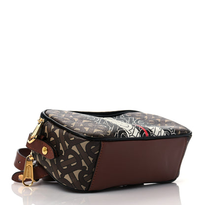 Burberry E-Canvas Monogram Stripe Micro Camera Bag Bridle Brown 5 of 10