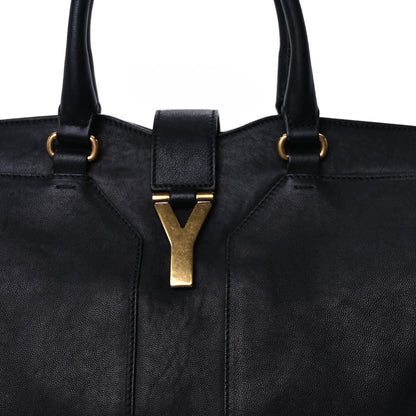 Saint Laurent Sheepskin Large Cabas ChYc Black 6 of 8