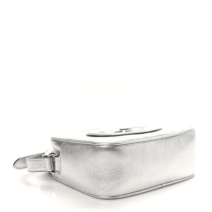 Gucci Metallic Sakai Be Green Calfskin Diagonal Stitched Small Blondie Shoulder Bag Silver 4 of 7