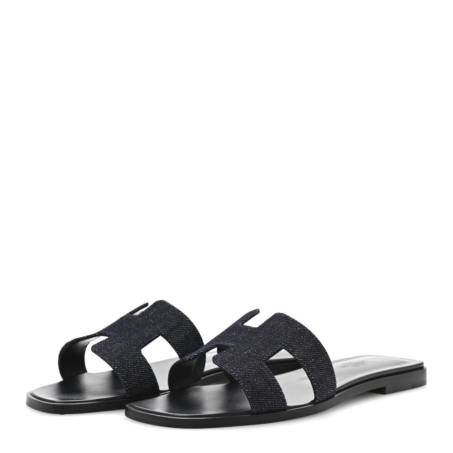 Denim Canvas Oran Sandals 37.5 Bleu Brut