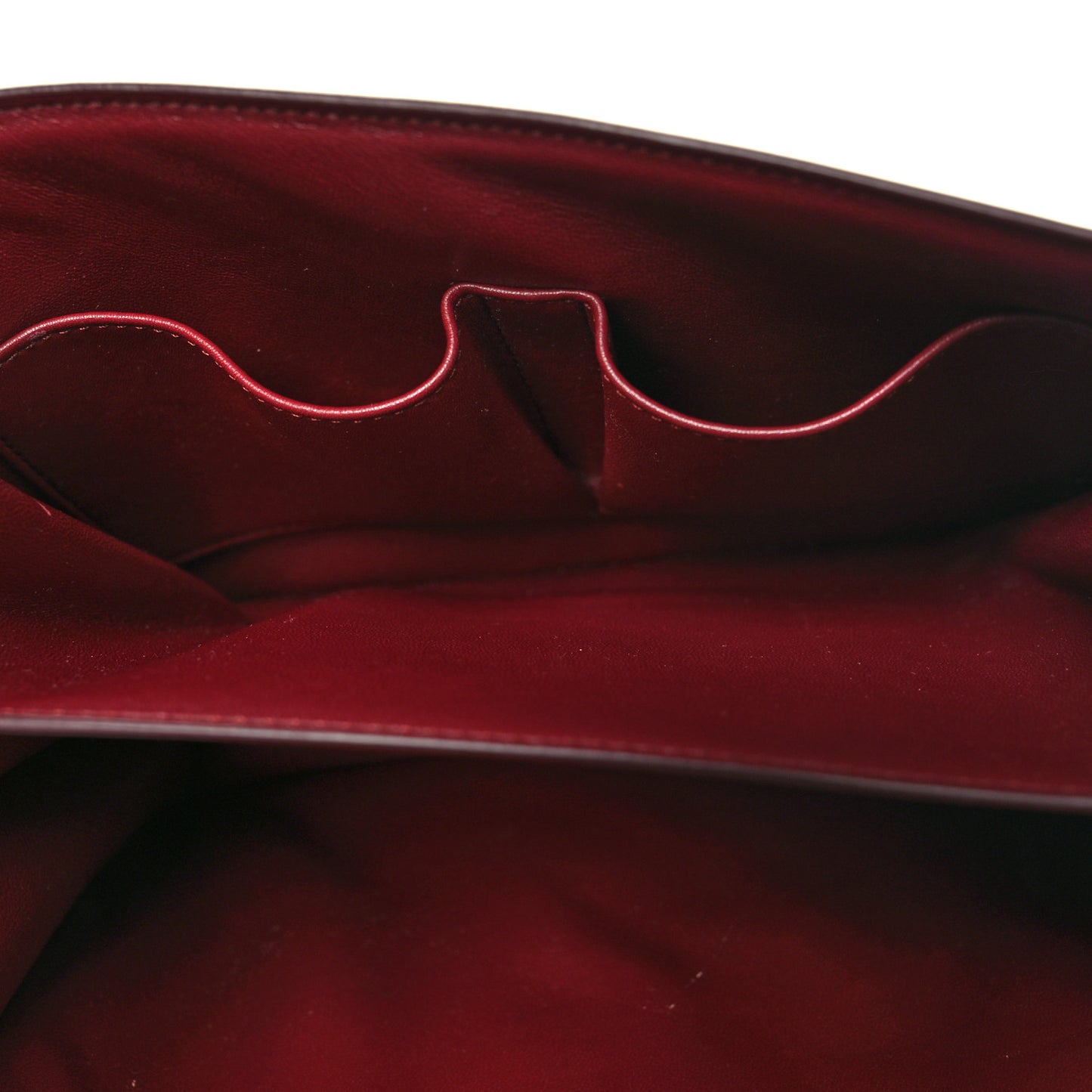 Box Calfskin Medium Classic Box Flap Bag Burgundy