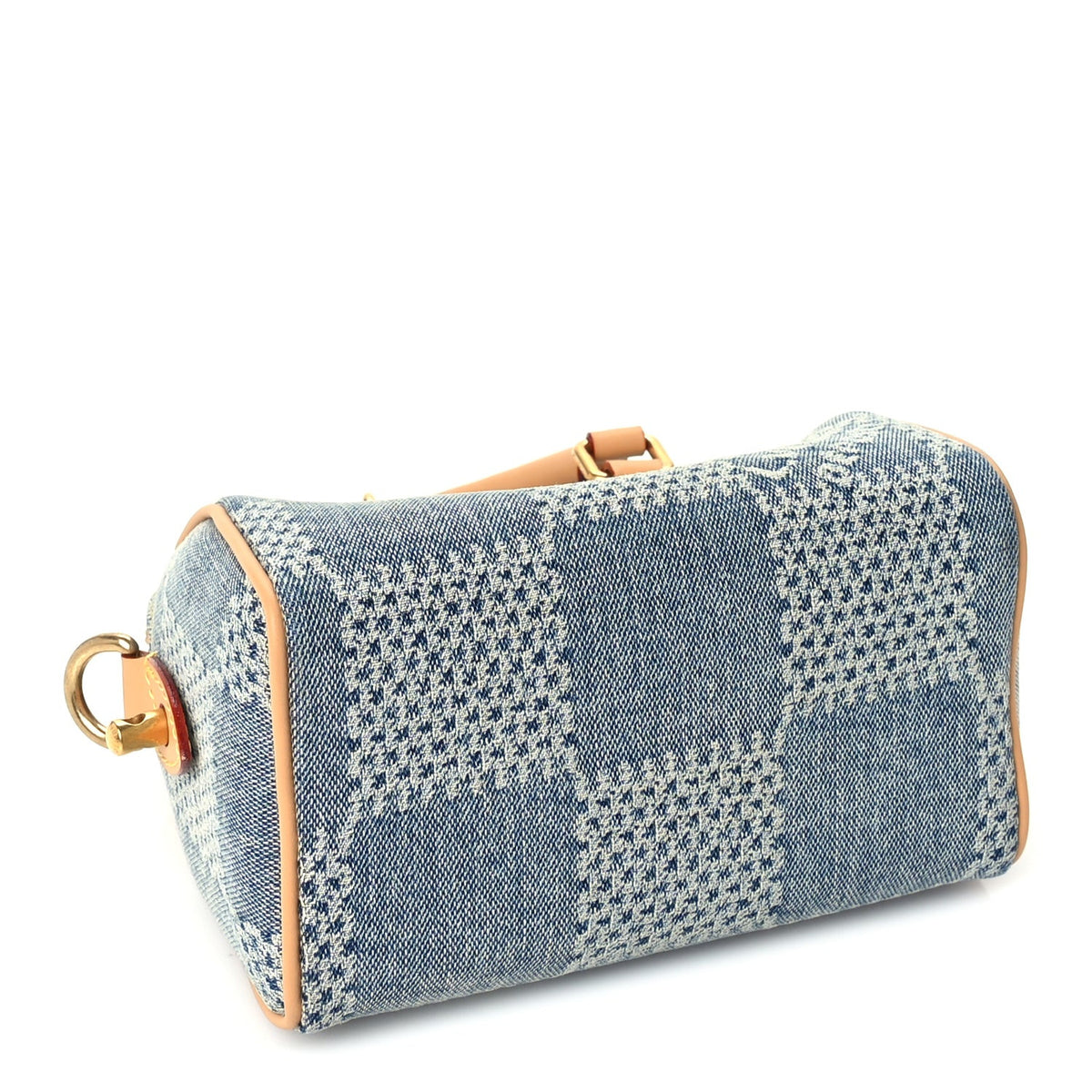 Damier Denim 3D Speedy Bandouliere 18 Bleu