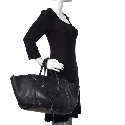 Celine Smooth Calfskin Medium Phantom Luggage Black 2 of 10