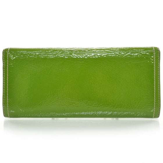 Prada Vernice Continental Wallet Green 4 of 8