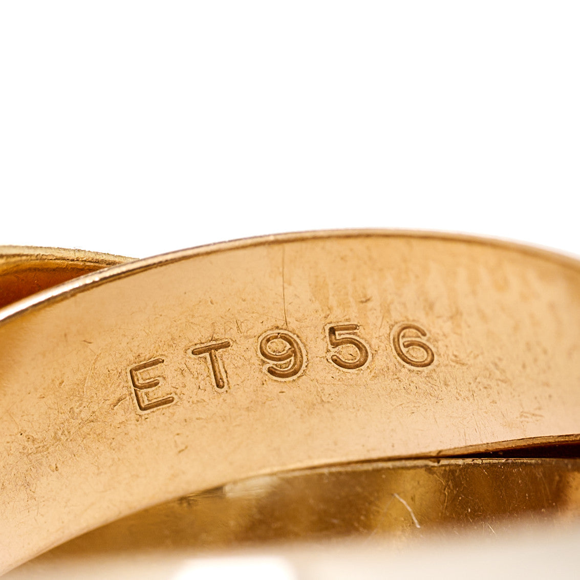 Cartier 18K Pink Yellow White Gold Large Trinity Ring 50 5.25 5 of 7