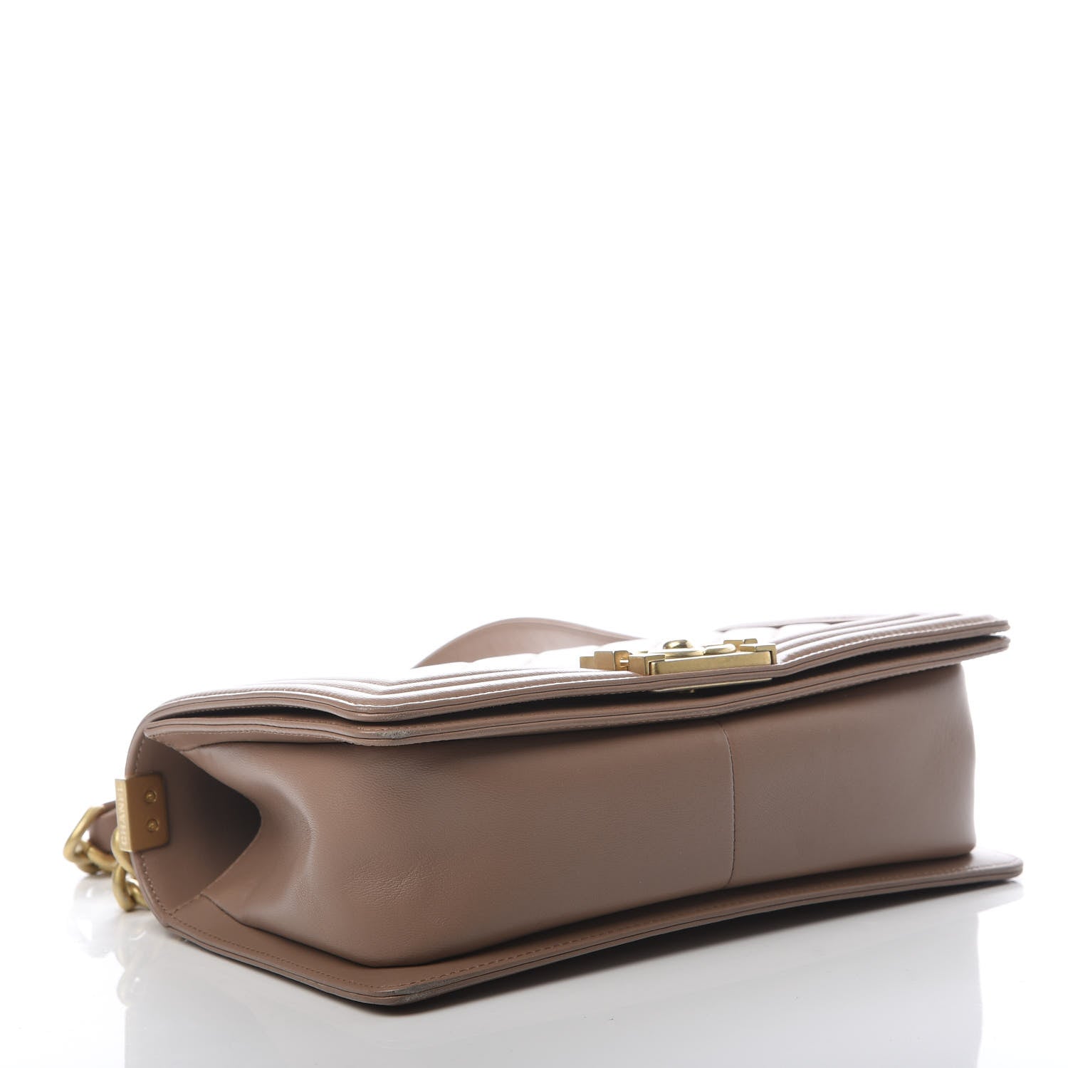 Chanel Lambskin Quilted Medium Boy Flap Beige 4 of 12