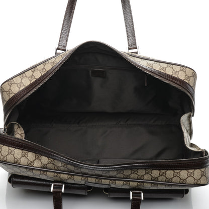 Gucci GG Plus Monogram Duffle Bag Dark Brown 5 of 7