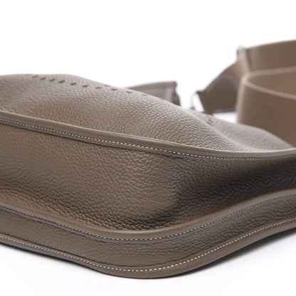 Hermes Taurillon Clemence Evelyne III PM Etoupe 9 of 10