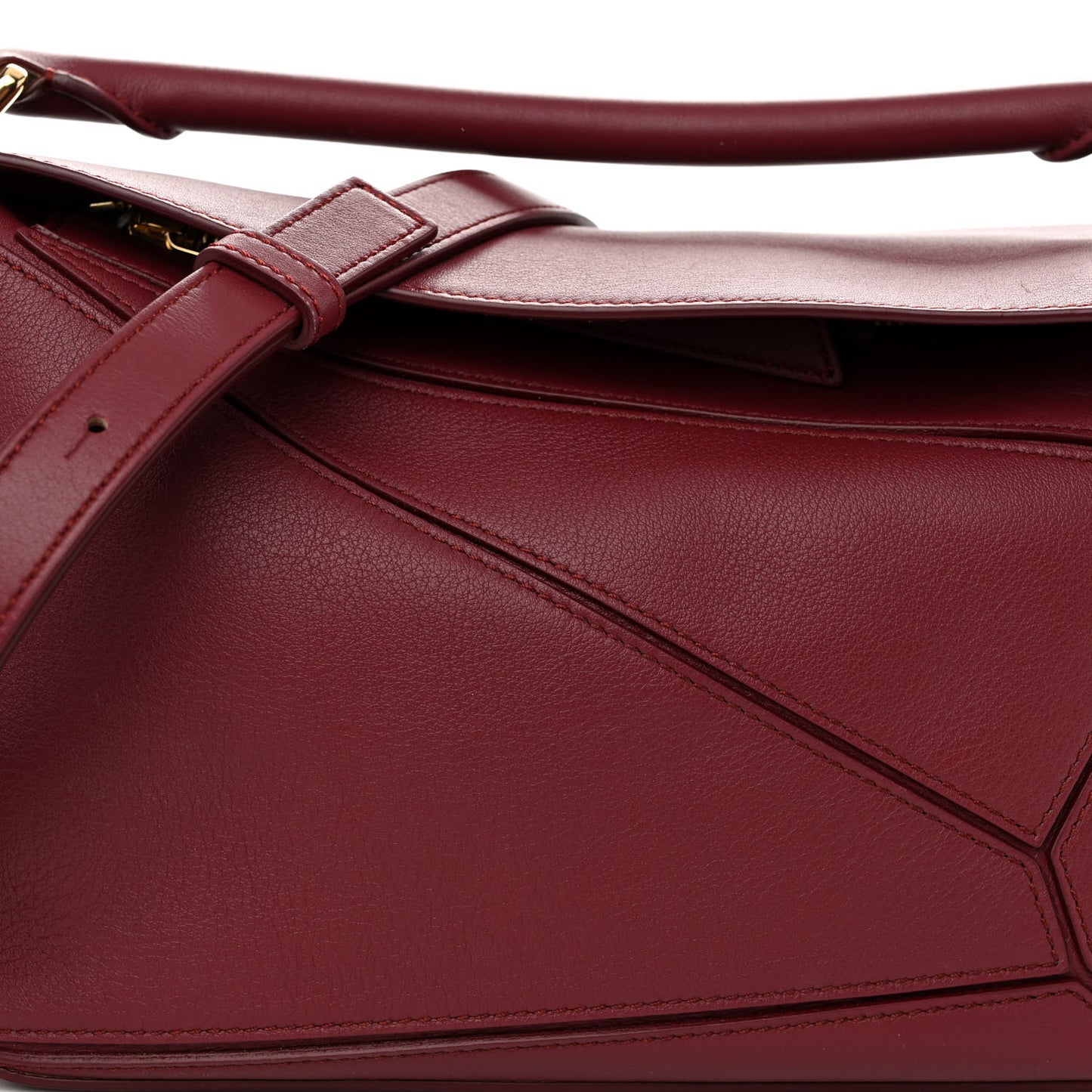 Calfskin Small Puzzle Bag Wine