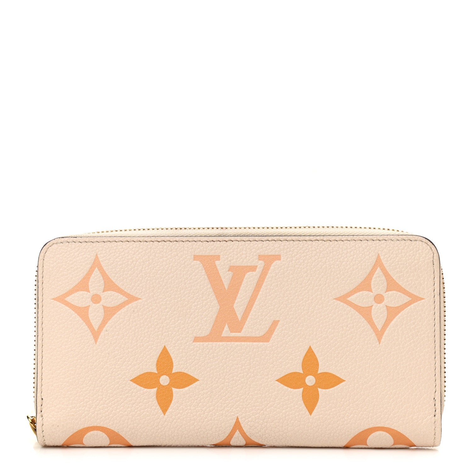 Louis Vuitton Empreinte Monogram Giant By The Pool Zippy Wallet Cream Saffron 1 of 10