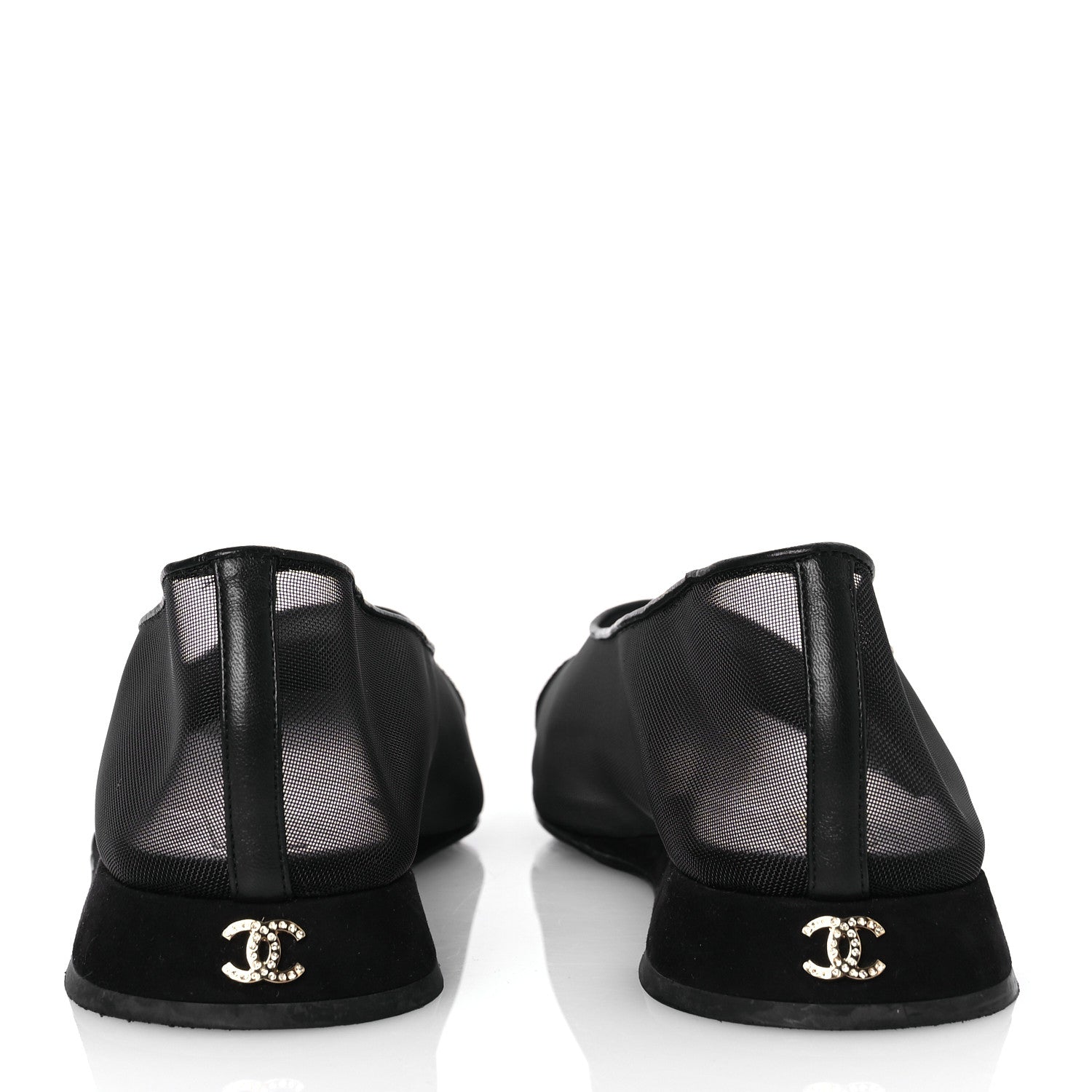 Chanel Mesh CC Ballerina Flats 41 Black 6 of 12