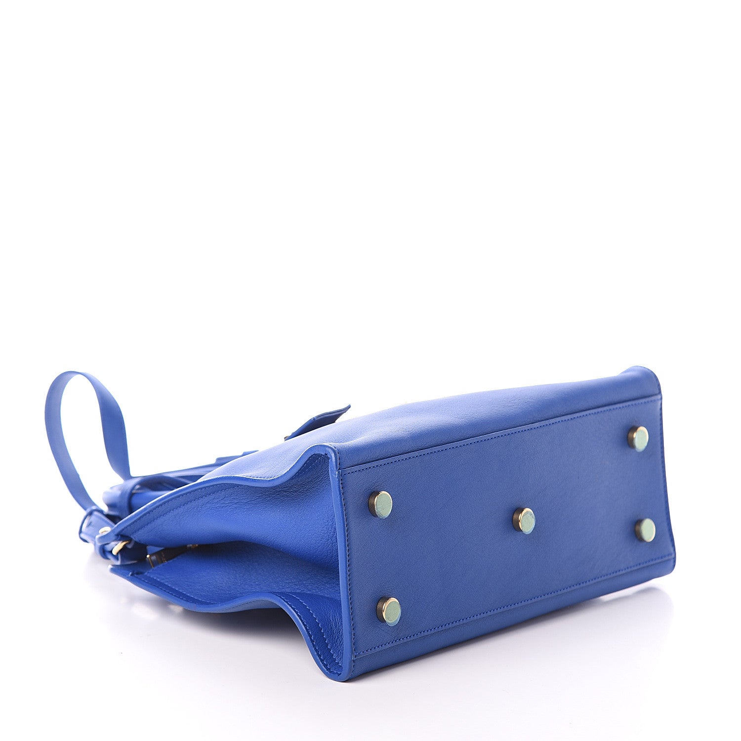 Saint Laurent Calfskin Monogram Baby Cabas Blue Majorelle 3 of 8