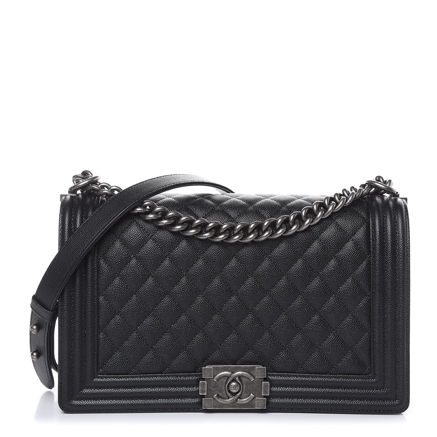 Chanel Caviar Quilted New Medium Boy Flap Black 1 of 11