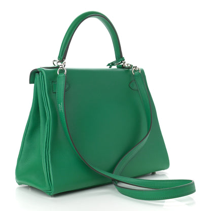 Hermes Evercolor Kelly Retourne 28 Vert Vertigo 3 of 10