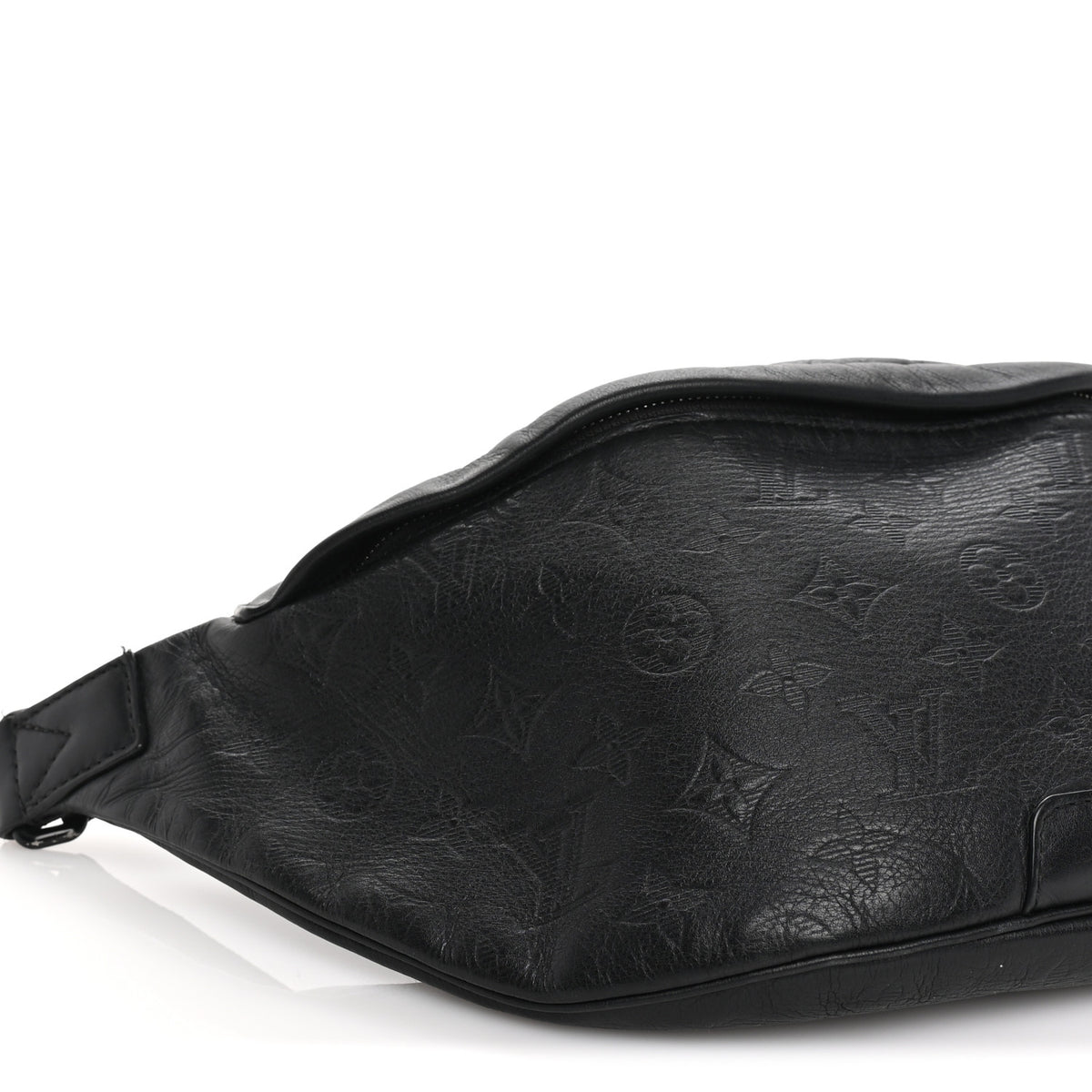 Louis Vuitton Calfskin Monogram Shadow Discovery Bumbag PM Black 7 of 8