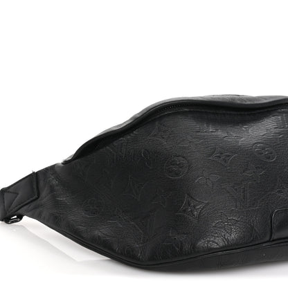 Louis Vuitton Calfskin Monogram Shadow Discovery Bumbag PM Black 7 of 8