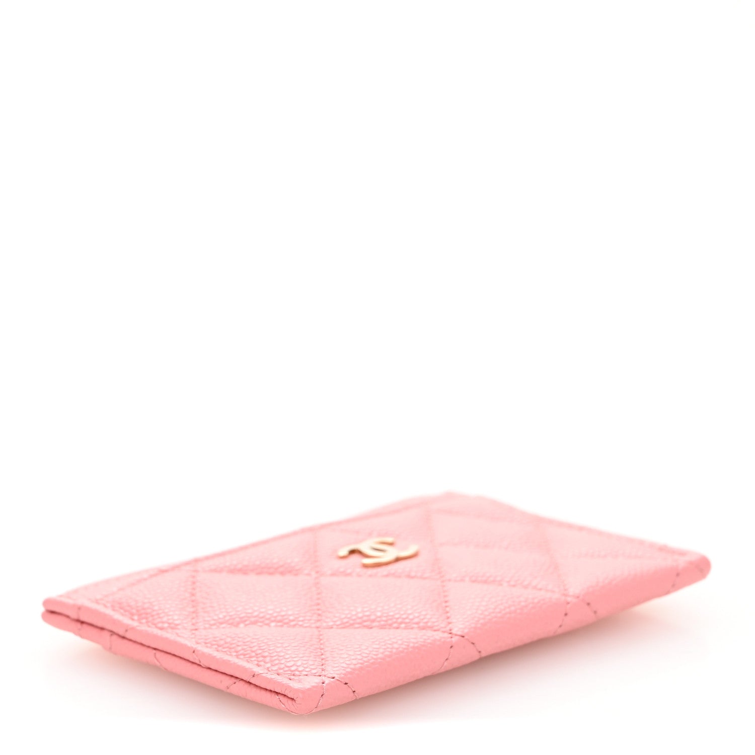 Chanel Caviar Quilted Card Holder Pink 4 of 11