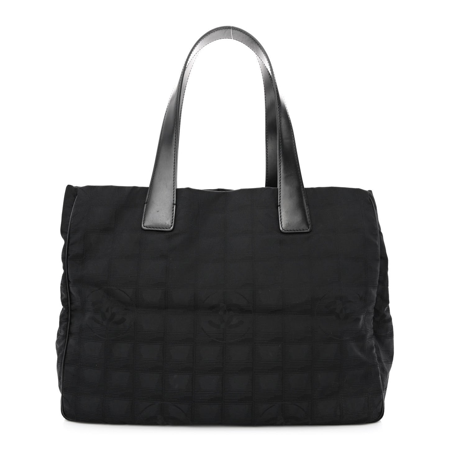 Nylon Medium Travel Tote Black