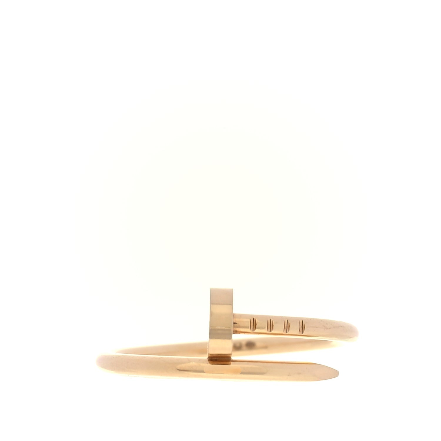 Cartier 18K Yellow Gold Small Juste Un Clou Ring 58 8.25 1 of 3