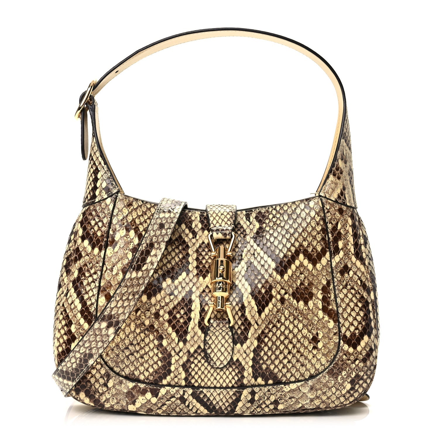Gucci Snakeskin Small Jackie 1961 Hobo Beige 1 of 9