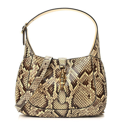 Gucci Snakeskin Small Jackie 1961 Hobo Beige 1 of 9