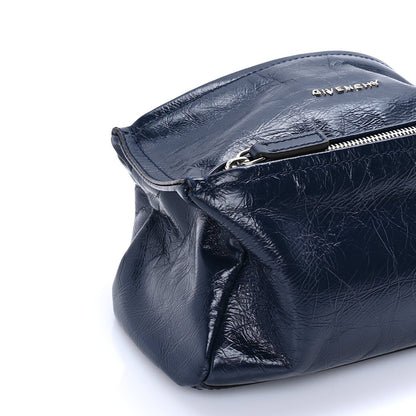 Givenchy Crinkled Patent Mini Pandora Navy 7 of 8