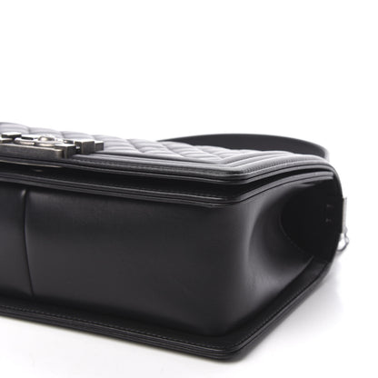 Chanel Calfskin Quilted Medium Boy Flap Black 9 of 11