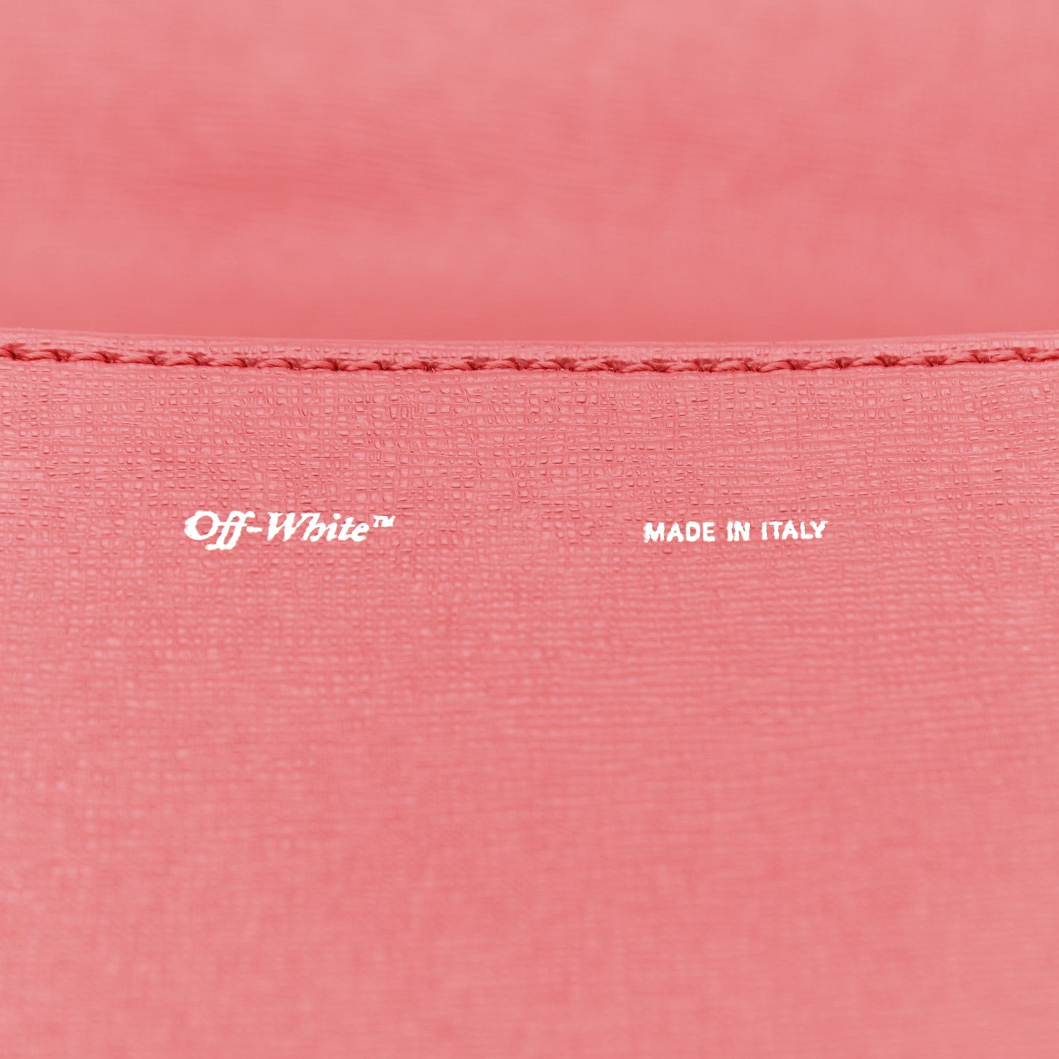 Off-White Calfskin Binder Clip Bag Red 6 of 10