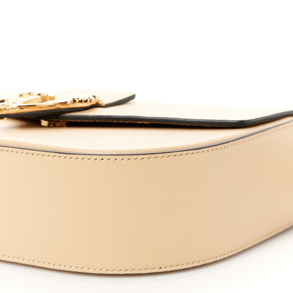 Versace Grained Calfskin Virtus Crossbody Bag Beige 12 of 12