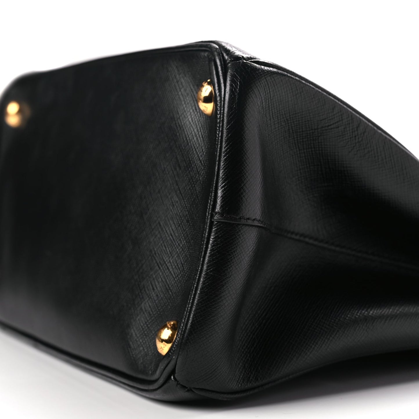 Saffiano Small Galleria Double Zip Tote Black