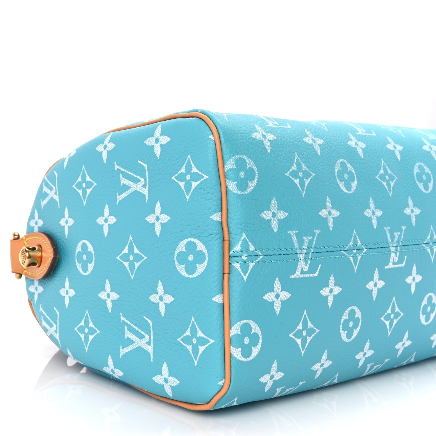 Louis Vuitton Calfskin Monogram Speedy P9 Bandouliere 25 Turquoise 9 of 10