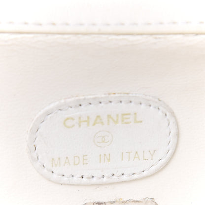 Chanel Caviar Vanity Cosmetic Case Yellow 6 of 9