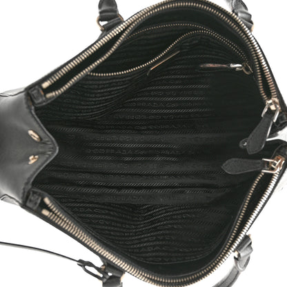 Prada Saffiano Small Galleria Double Zip Tote Black 4 of 16