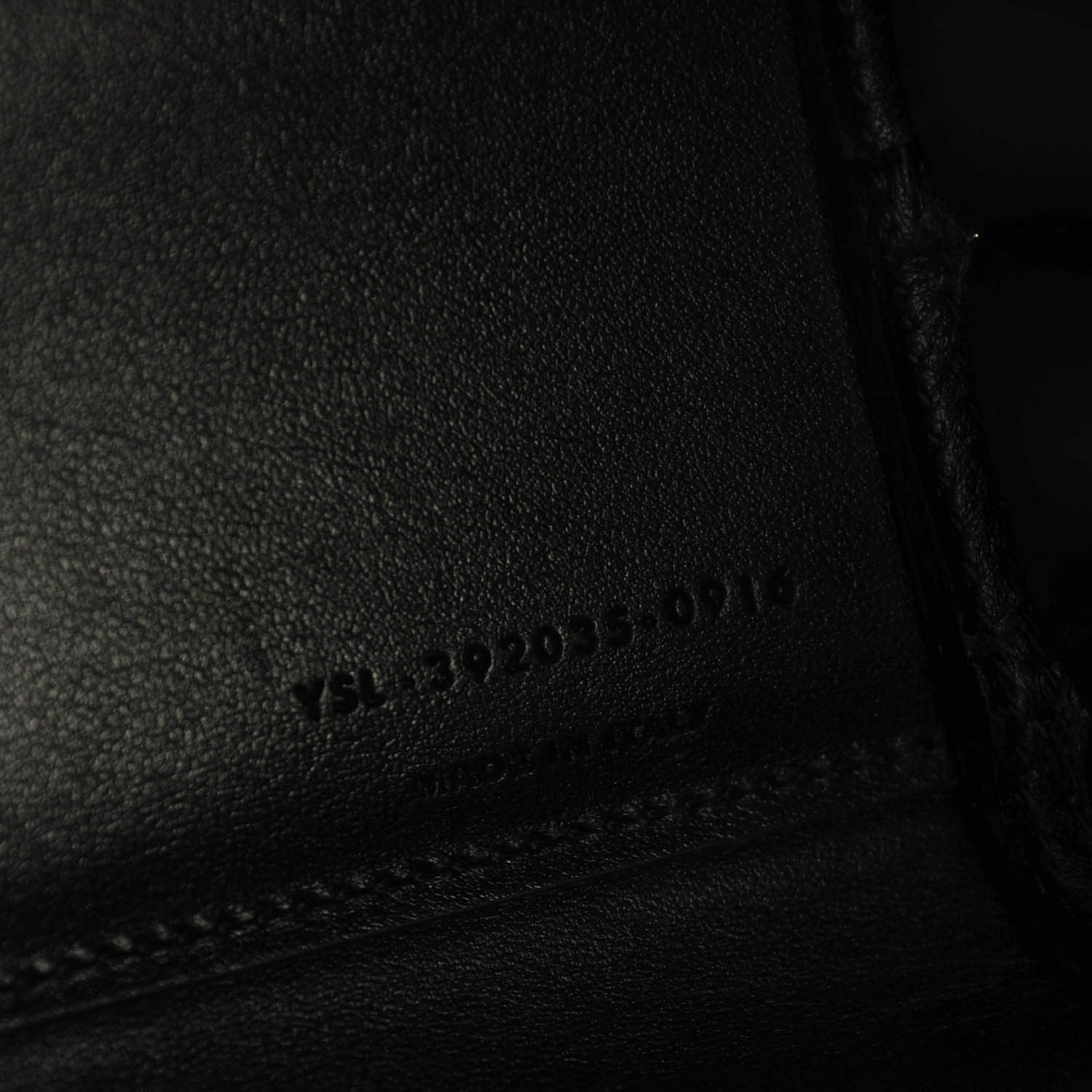 Saint Laurent Grained Calfskin Nano Sac De Jour Porcellana Nero 6 of 7
