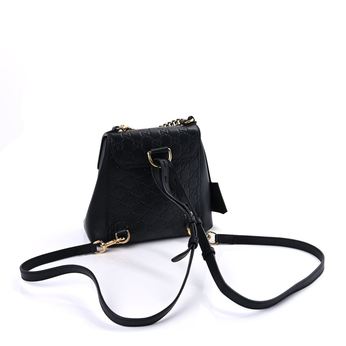 Gucci ssima Signature Padlock Backpack Black 2 of 8