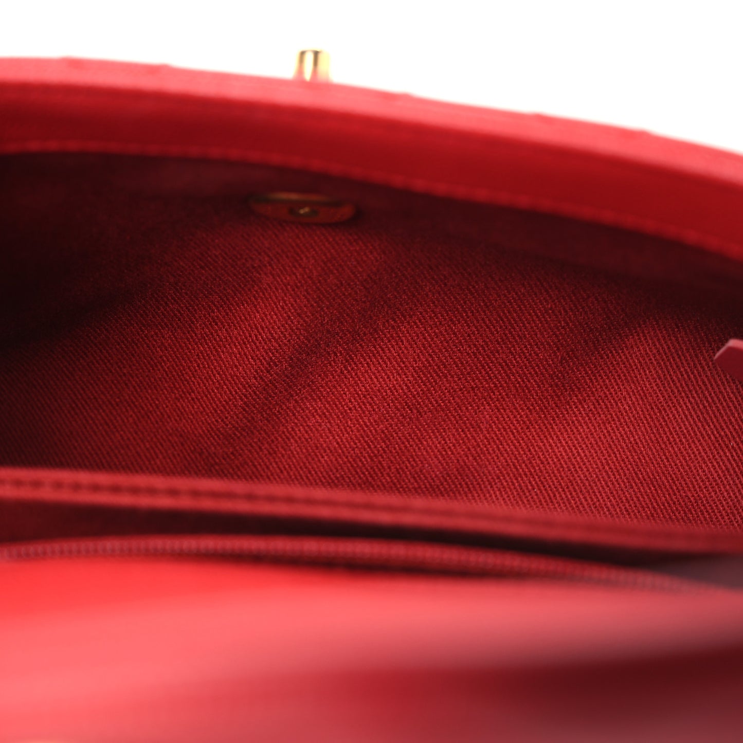 Caviar Quilted Mini Coco Handle Flap Red