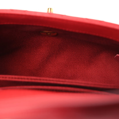 Chanel Caviar Quilted Mini Coco Handle Flap Red 5 of 15