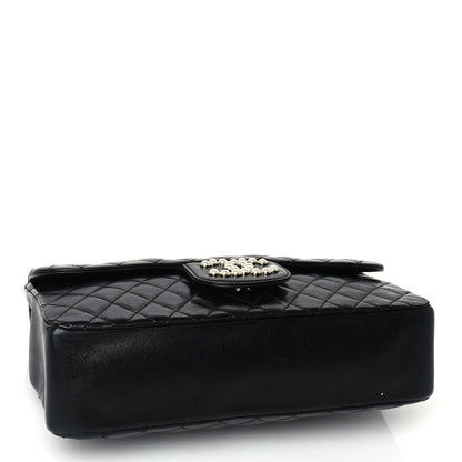 Chanel Lambskin Medium Westminster Pearl Flap  Black 4 of 10