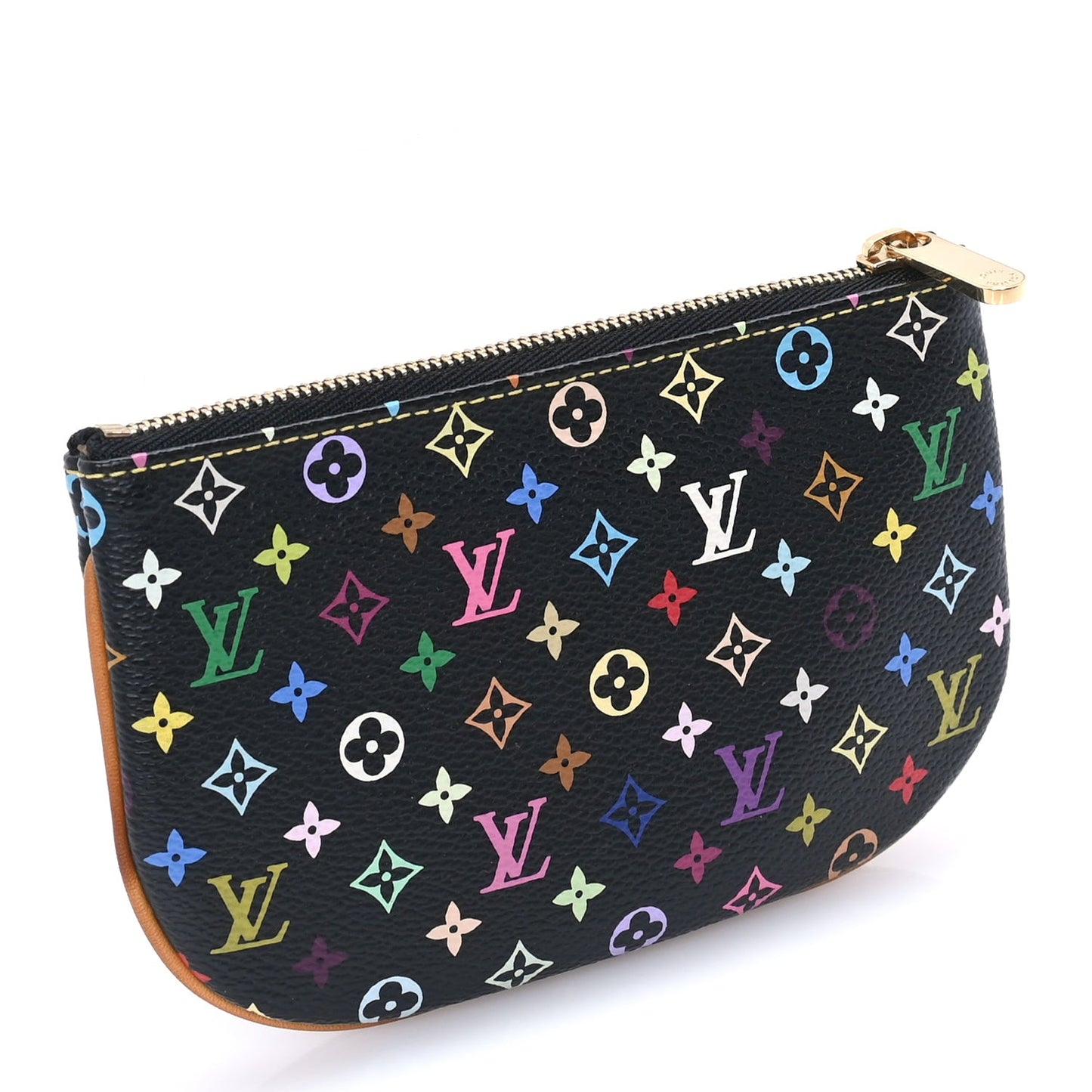Monogram Multicolor Pochette Plate MM Black