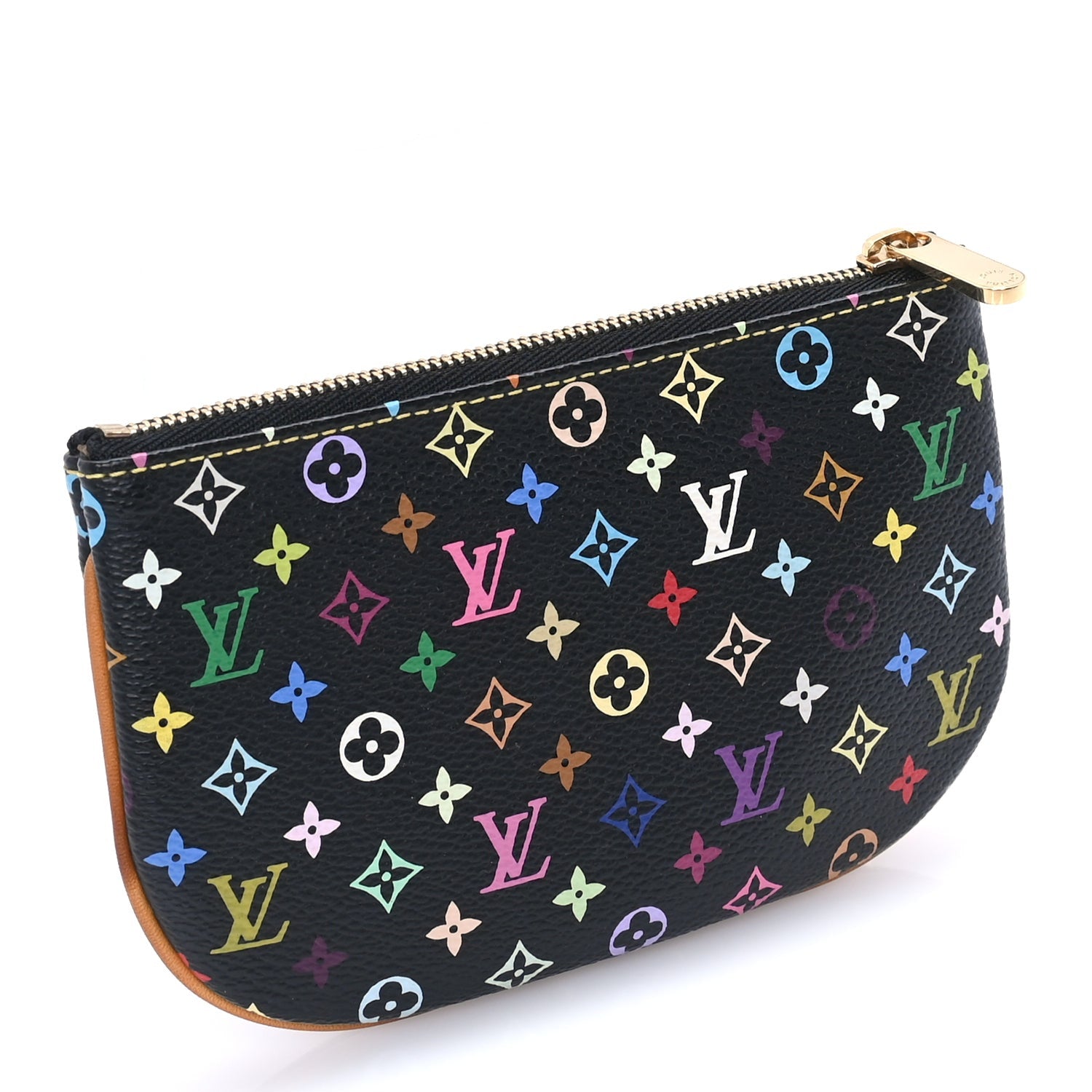 Louis Vuitton Monogram Multicolor Pochette Plate MM Black 5 of 8