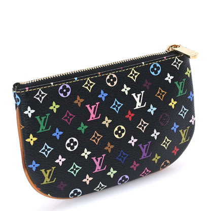 Louis Vuitton Monogram Multicolor Pochette Plate MM Black 5 of 8