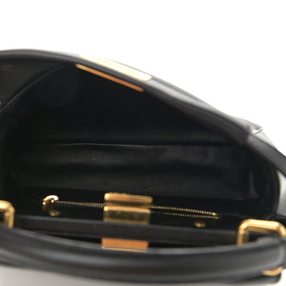 Fendi Nappa Mini Peekaboo Iconic Satchel Black 5 of 11