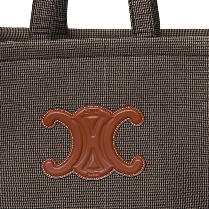 Celine Tweed Calfskin Triomphe Large Cabas Thais Multicolor 6 of 8