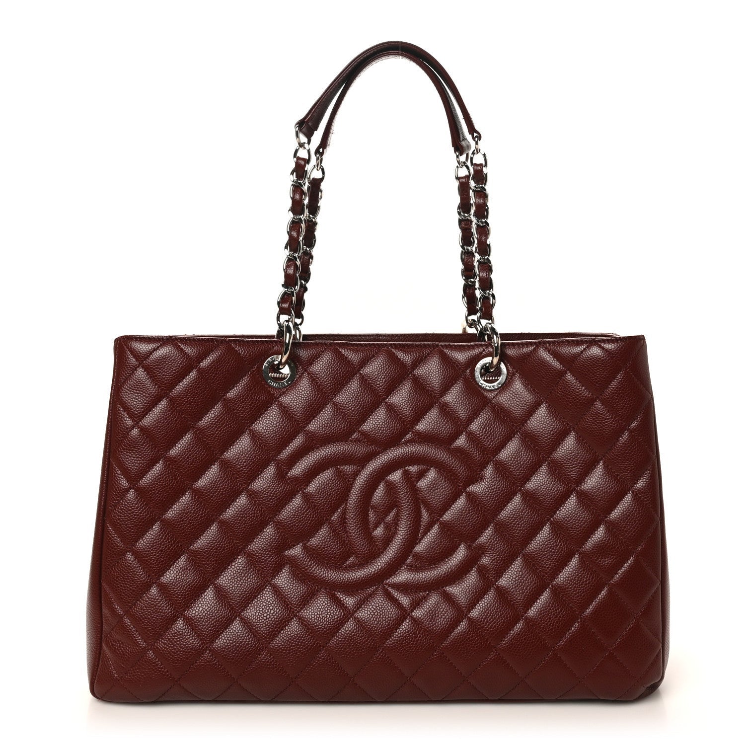 Chanel Caviar Quilted L Grand Shopping Tote GST Dark Burgundy 1 of 1