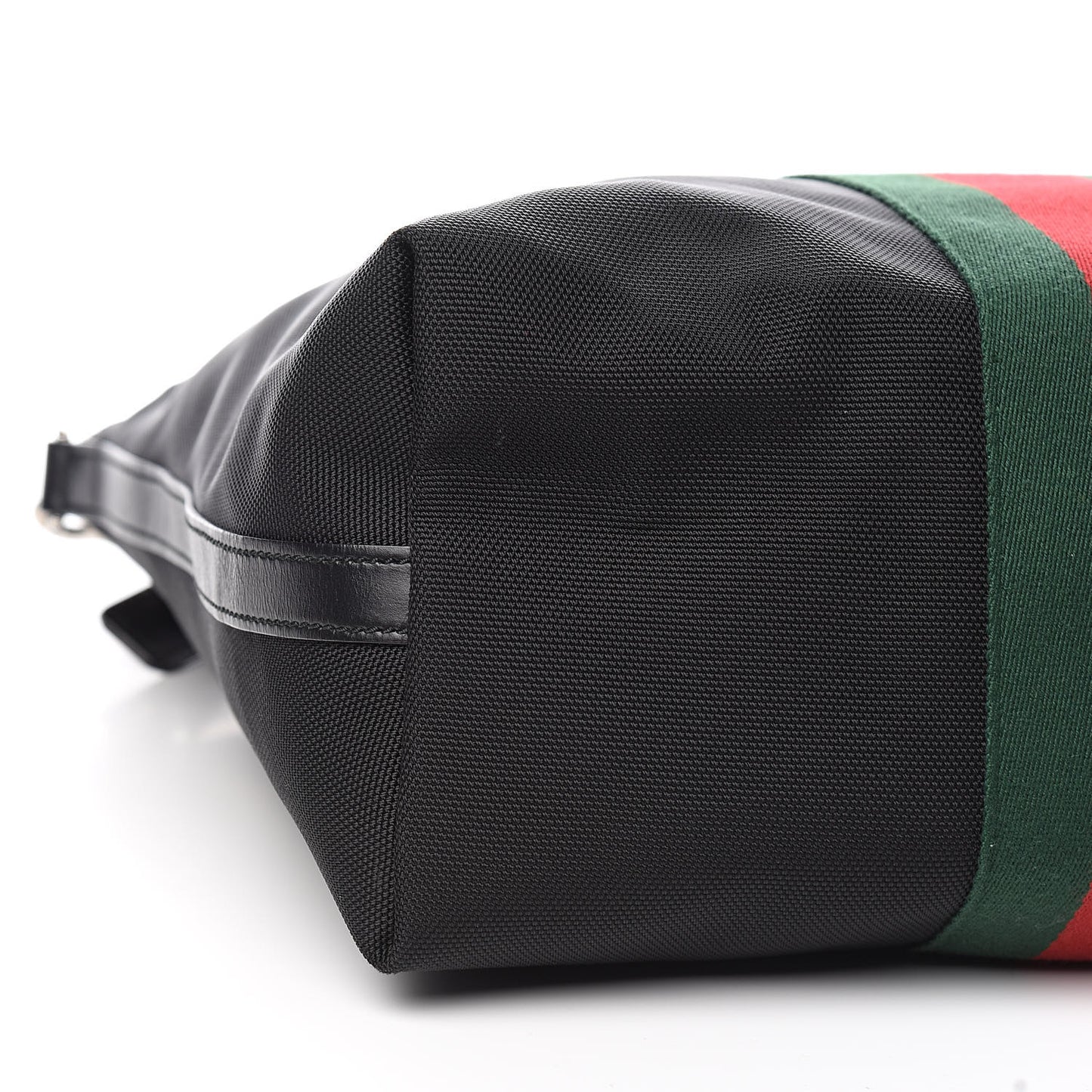 Techno Canvas Web Vertical Tote Black