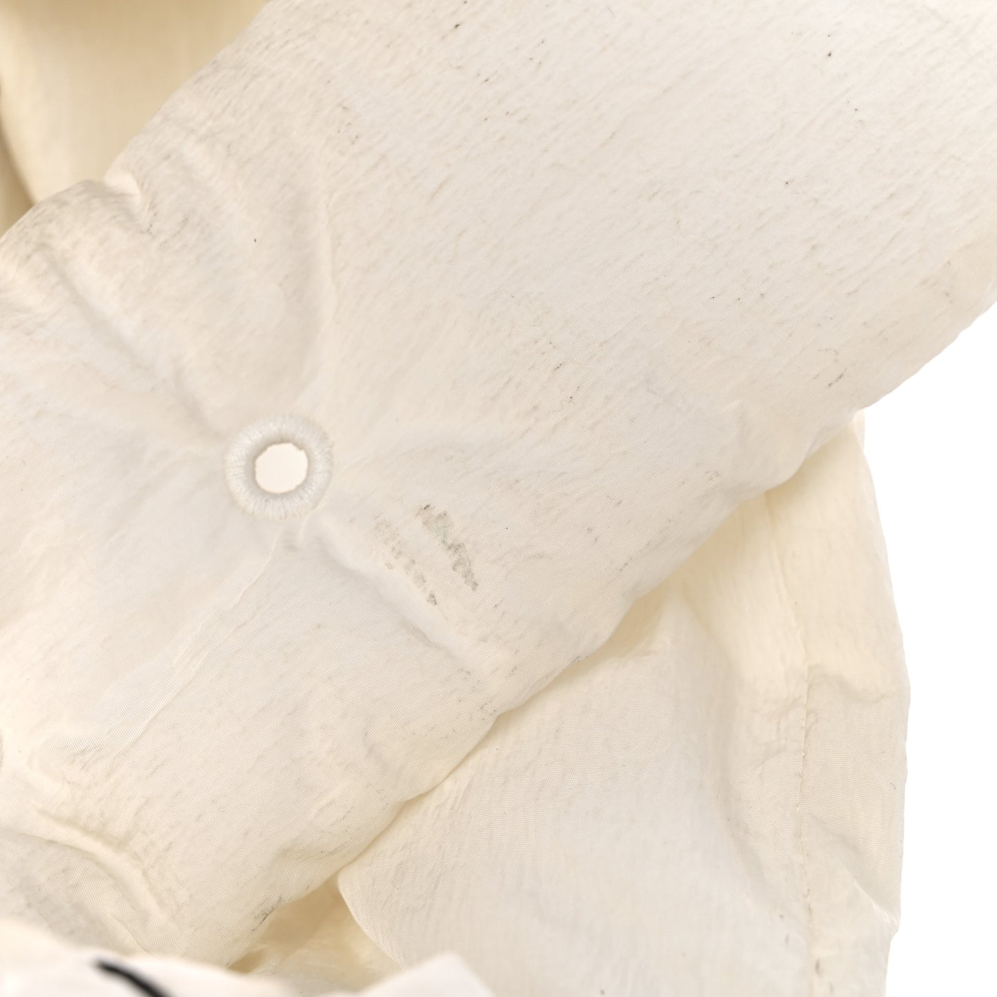 Nylon Intrecciato Padded Tech Maxi Cassette Bag White