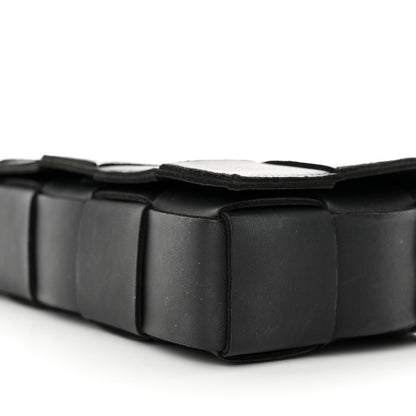 Bottega Veneta Lambskin Maxi Intrecciato Cassette Crossbody Bag Black 11 of 19