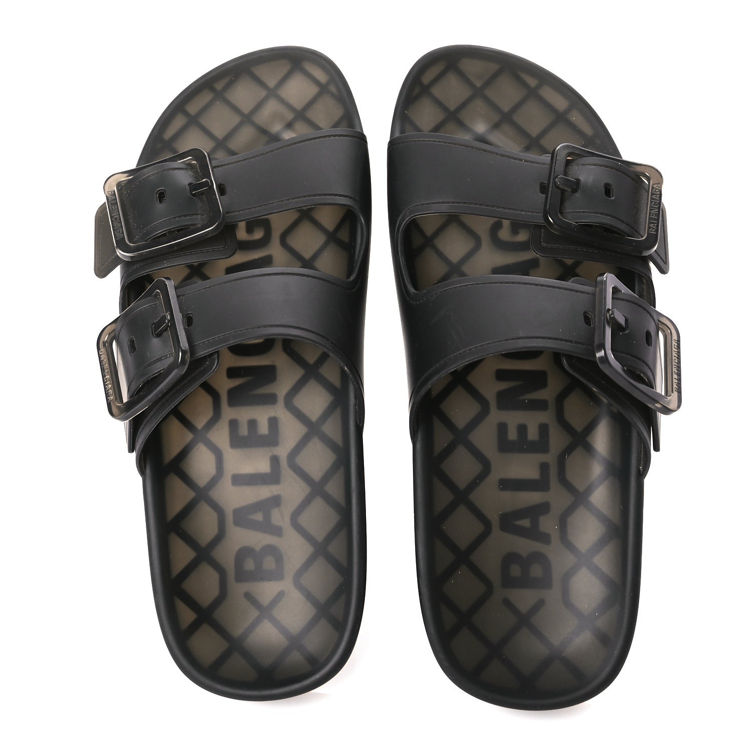Balenciaga Technical Polyurethane Mallorca Slide Sandals 38 Black 5 of 6