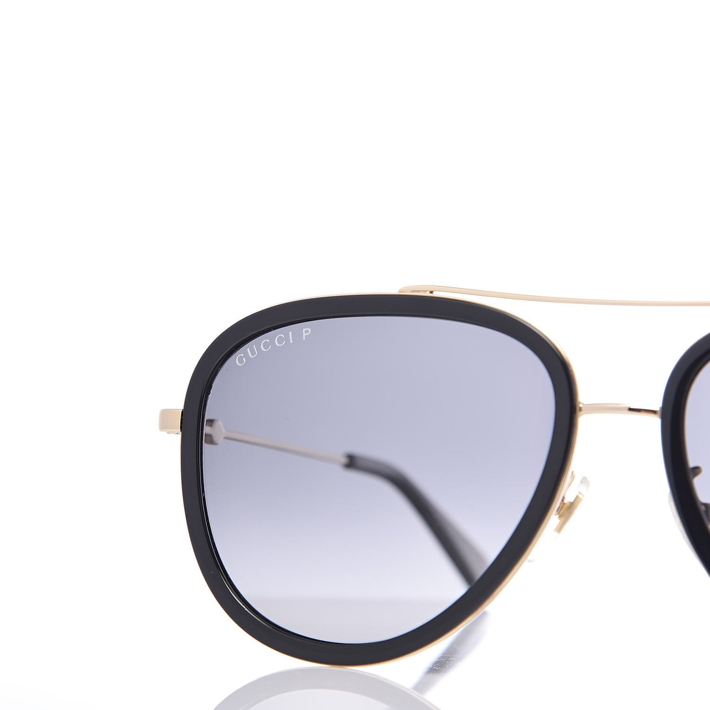 Aviator Sunglasses GG0062S Black Gold